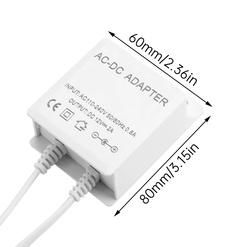 DC 12V 2A Power Supply For PTZ Camera Transformer AC 110V-230V to DC 12V For PTZ WiFi IP Camera 12V 2A EU/US Power Plug