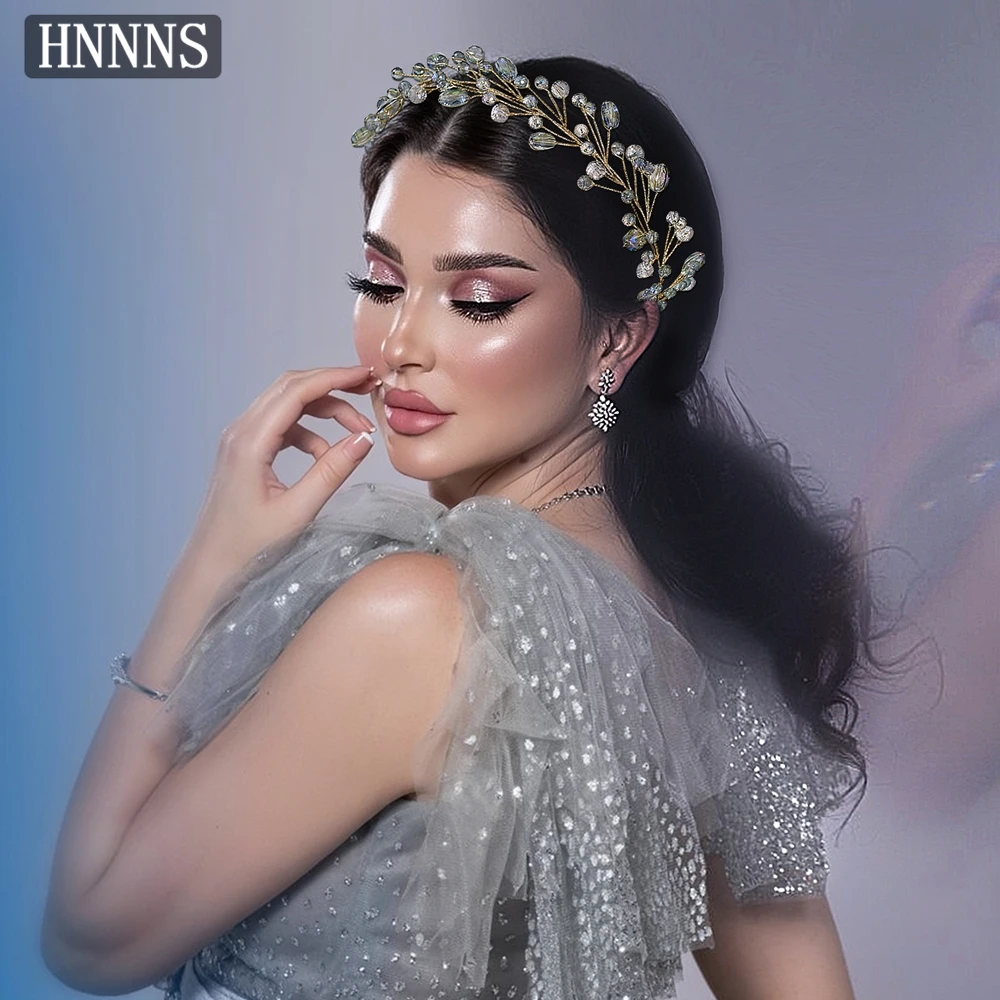 

TOPQUEEN French Style Ladies Brides Rhinestone Headbands Handmade Weaving Banquet Dance Wedding Exquisite Hair Ornaments YXA321