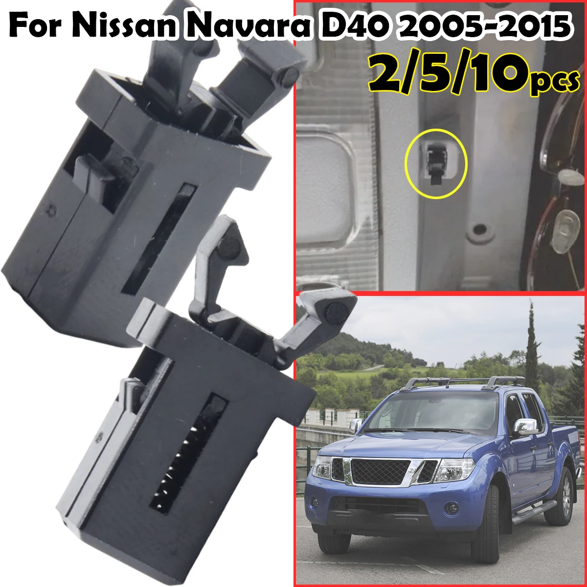 PR-001 Trash Can Plastic Lock Self-Locking Switch Replacement Catch Touch Lid Latch Repair Clip For Nissan Navara D40 2005-2015