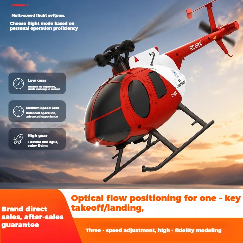 

RCERIA Remote Control Helicopter C184 Simulation Scale Model Single Rotor Stable Flight Outdoor Flying For Adult Hobby