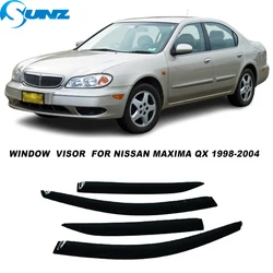 Side Window Visor For Nissan Cefiro A33 Maxima QX 1998 1999 2000 2001 2002 2003 2004 Sun Rain Guard Vent Deflector Weathershield