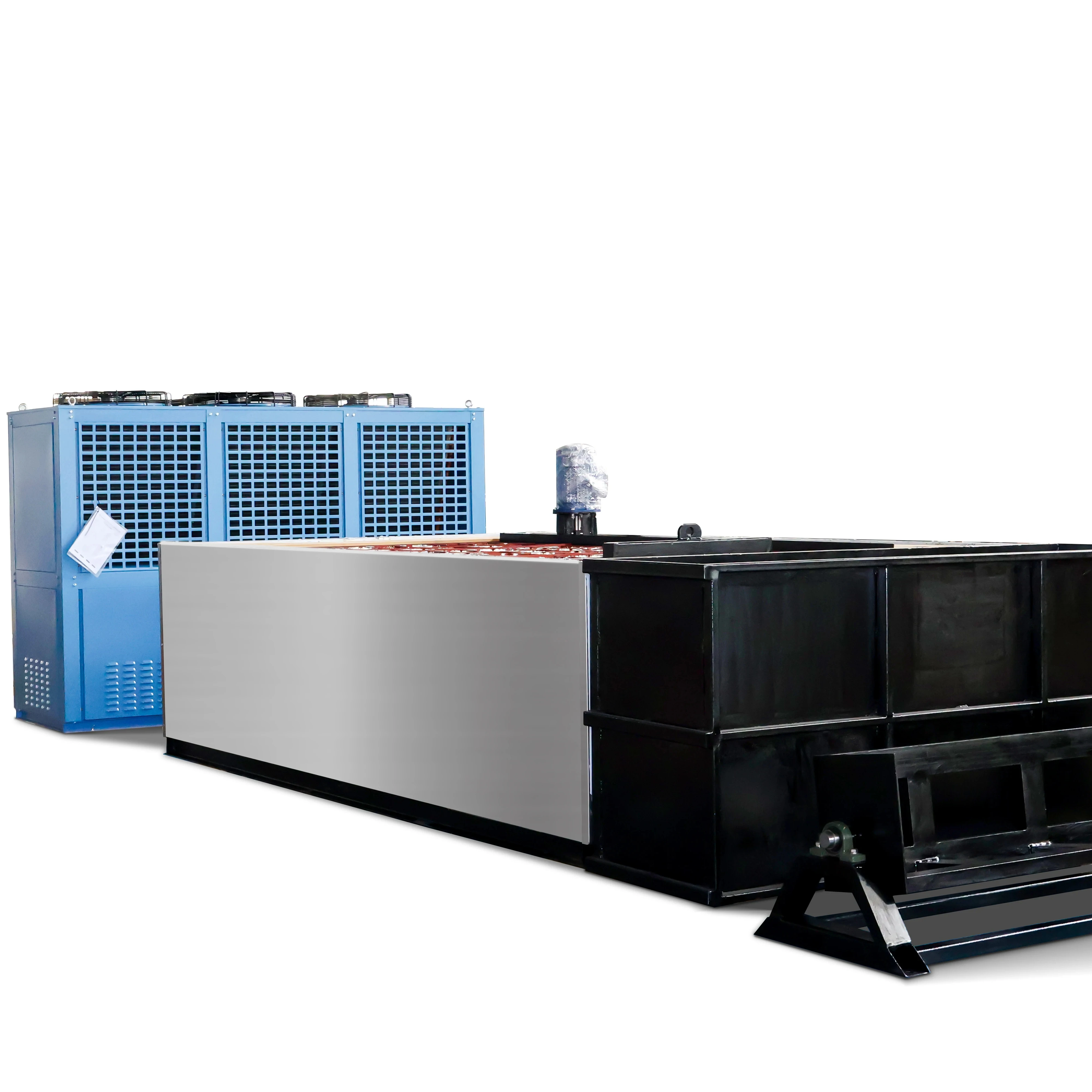 ICEMA 2t 5 Ton Industrial Ice Making Machine 220V Compressor Pump Motor PLC Core Salt Water Brine System Block Ice Plant Machine