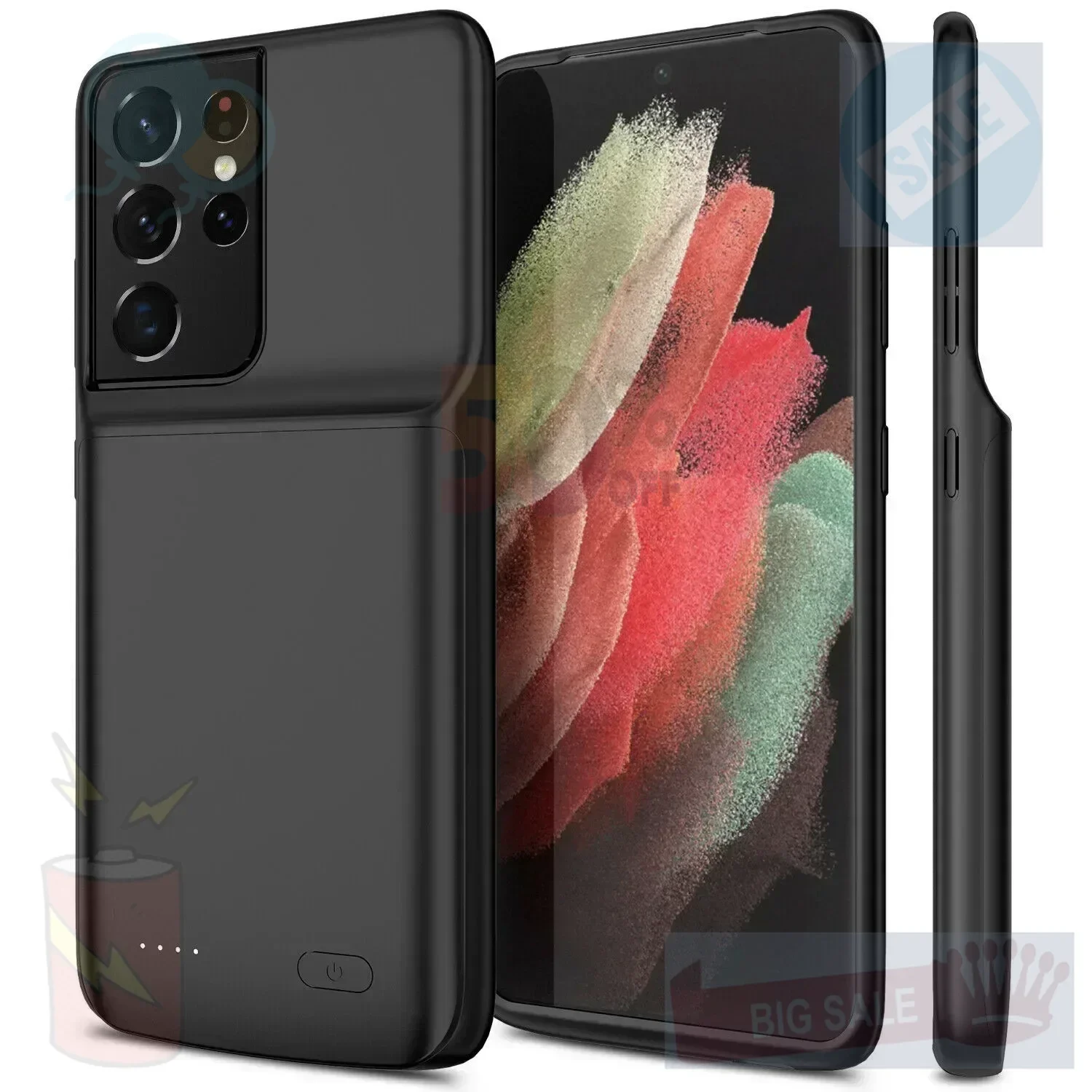 SWZY 10000mAh Power Case for Samsung Galaxy Note 20 Ultra 8 9 10 S8 S9 S10 S20 S21 S22 Ultra Battery Charger Case Charging Power