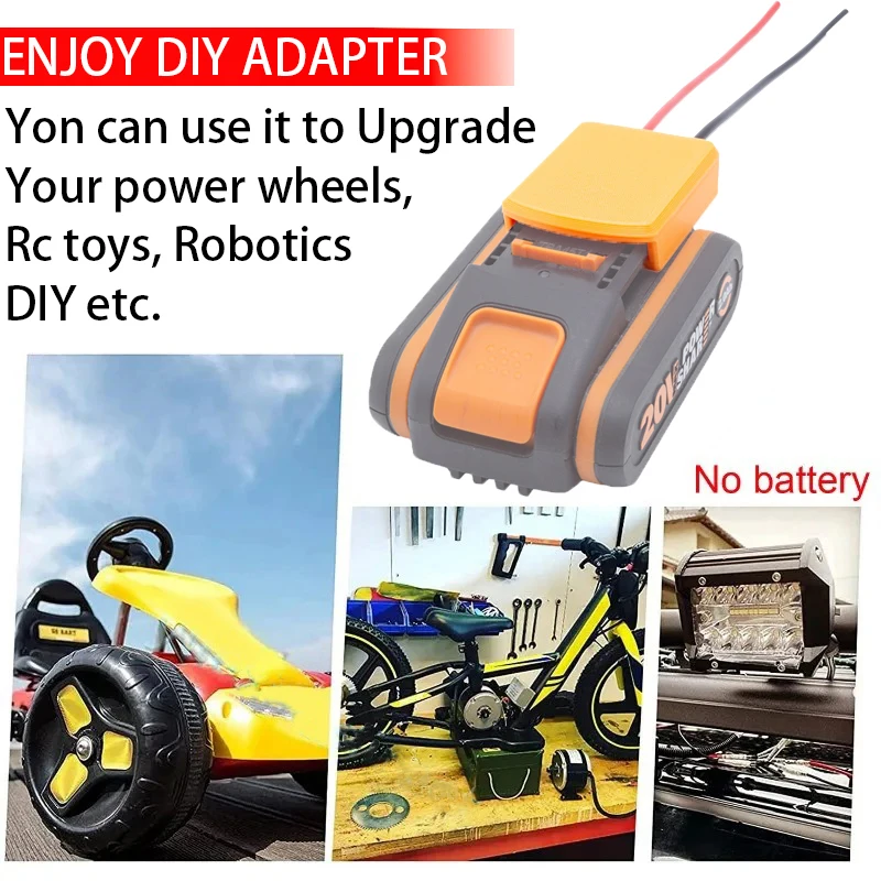 Imagem -03 - Adaptador de Bateria Faça Você Mesmo para Faça Você Mesmo Alimentação Acessórios da Ferramenta 20v 4pin Dexter Li-ino