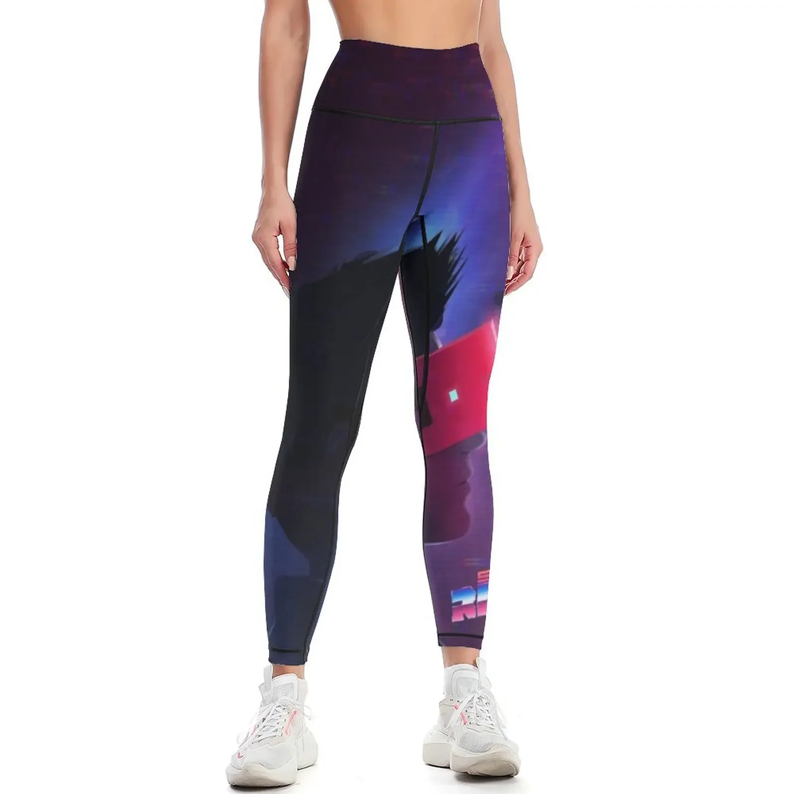 

Synth Riders - Immersive Leggings sport pants legging push up sports for gym sports for Womens Leggings