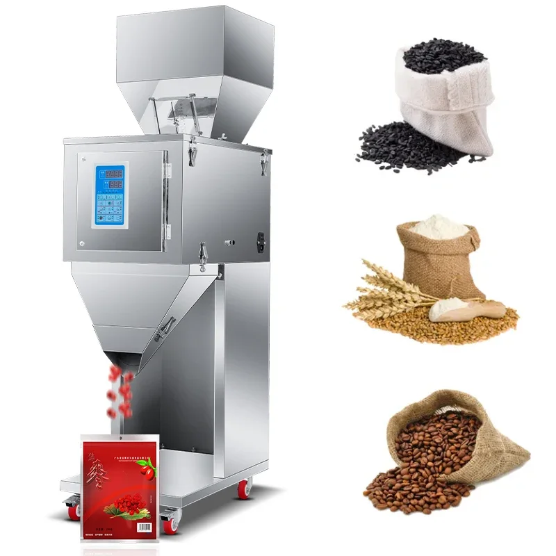 

Hot Selling 999g Single Head Automatic Dog Food Dispenser Rice Grain Granule Weighing Machine Quantitative Filling Machine