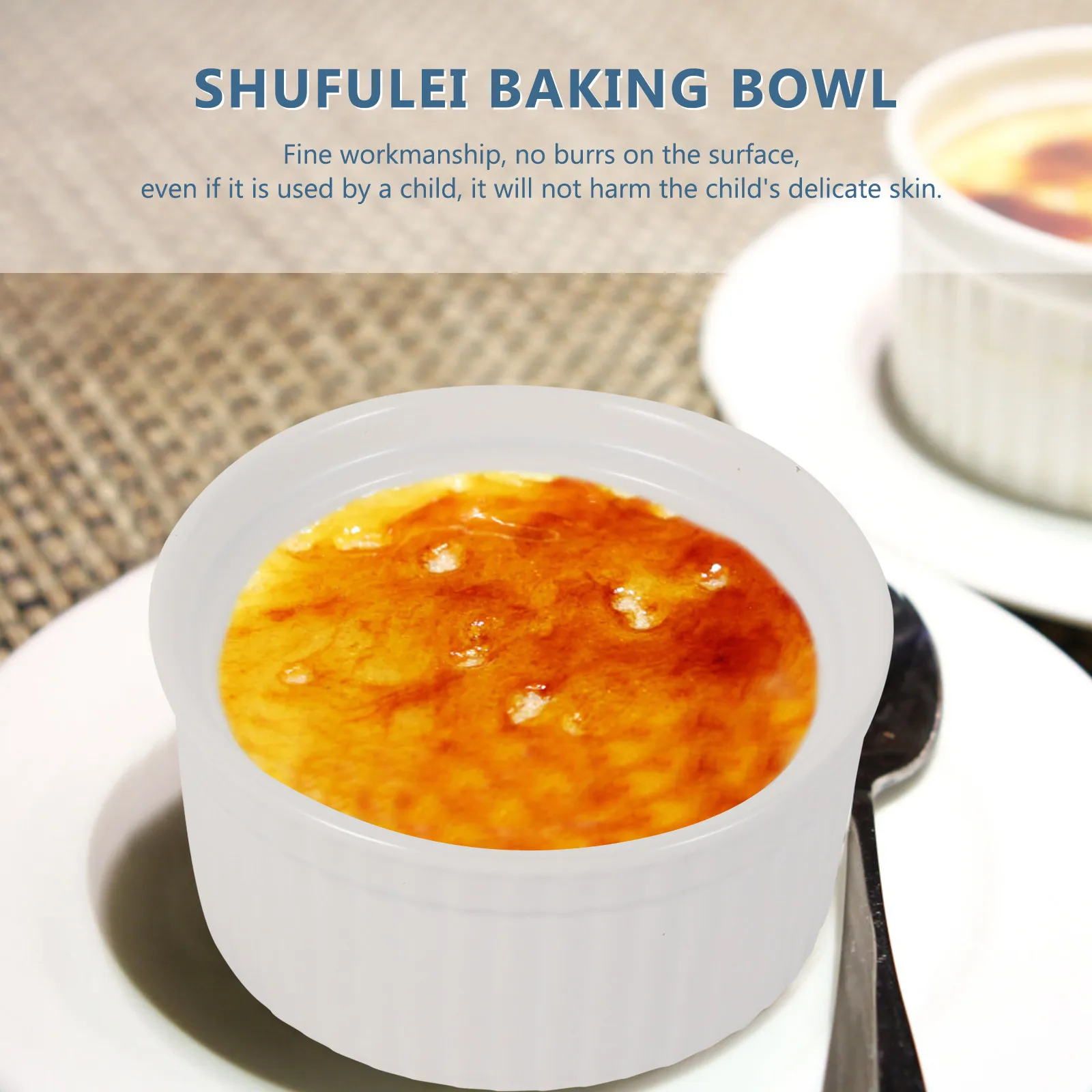 1 шт. керамическая чаша для суфле, экологичная, яркая, красочная, для выпечки, пудингов, десертов, яиц, контейнер для использования