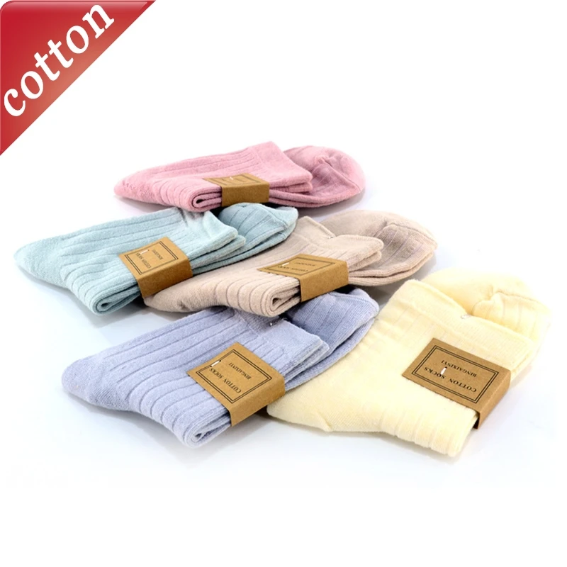 

5 Pairs Ladies' Socks Set Solid Color Simple Casual Versatile Breathable Sweat Absorbing Soft Comfortable Cotton Socks For Girl