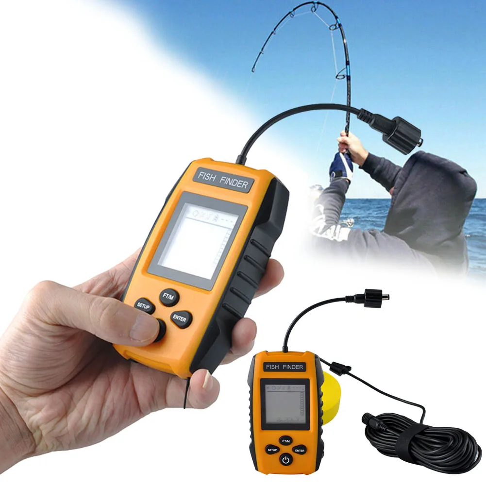 

Portable Fish Finder With Display Easy Carry Lightweight Fishing Gear For Lake River Fishing