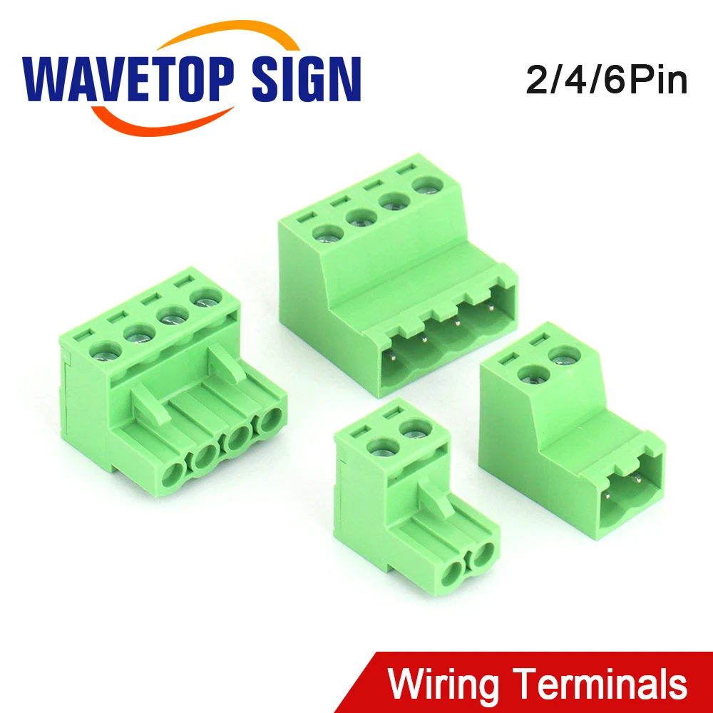 SignkoRay Pluggable Terminal Blocks Connector Butting Style 2EDGRK-5.08mm 2Pin 4Pin 6Pin Screw Terminals