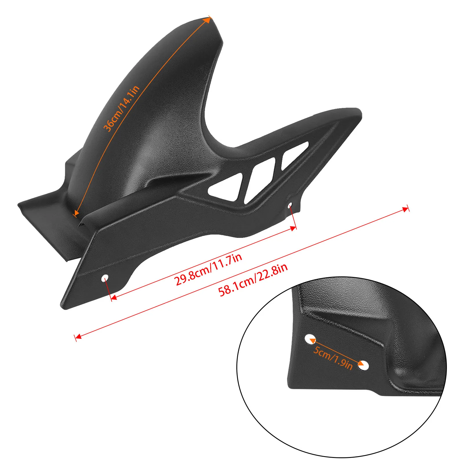 For HONDA NC700X NC700S NC750X NC750S NC750XD Hugger Fender Mudguard Rear Wheel Splash Guard NC 700 750 DCT ABS Accessories view 6