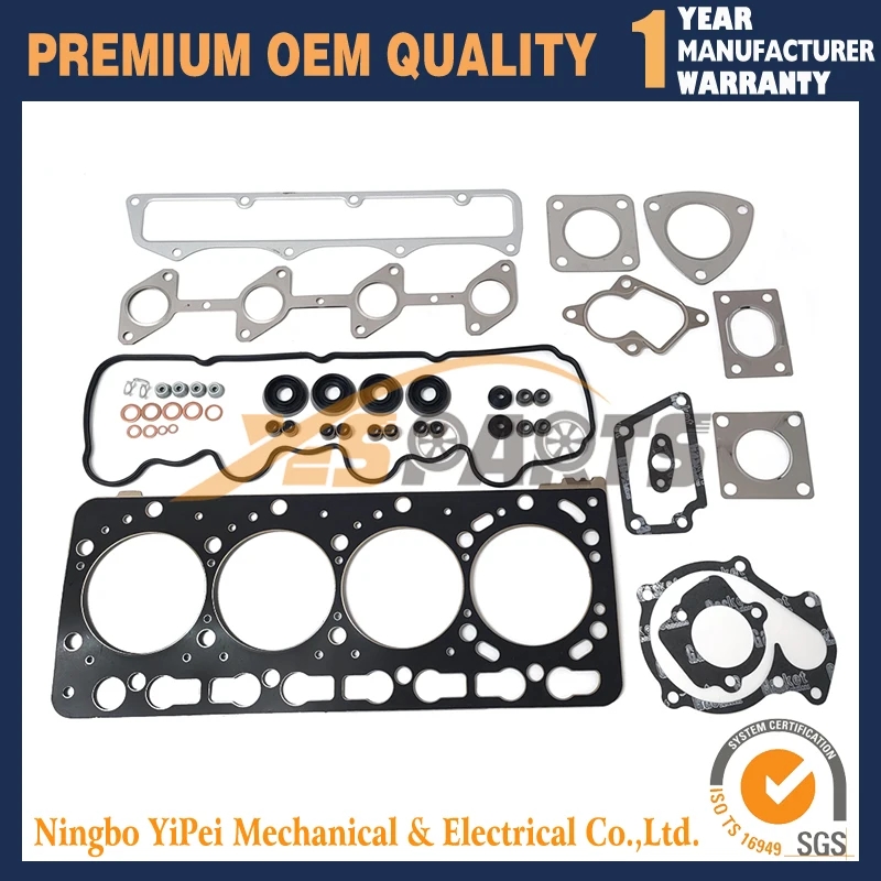 Upper Gasket Set For Kubota 1G556-99352 repair kit V3600 V3600-T V3600-E3B