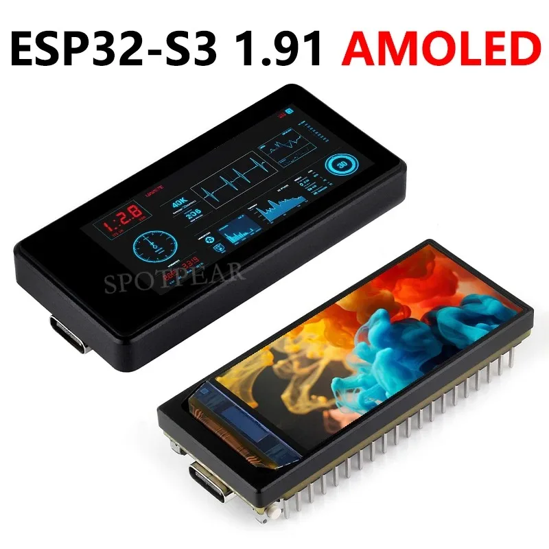 esp32-s3-pantalla-amoled-de-191-pulgadas-arduino-lvgl-puerto-sd-qmi8658c-sensor-de-6-ejes-191-pulgadas