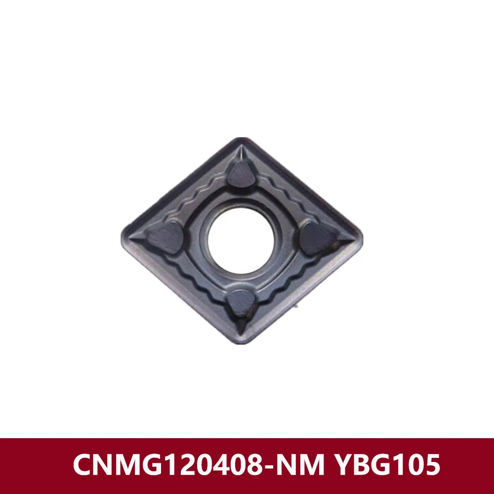 

CNMG432-NM Оригинальные CNMG120408-NM YBG105 Станки с ЧПУ CNMG120408 CNMG 120408 NM Твердосплавные вставки CNMG1204 Лезвие токарного станка