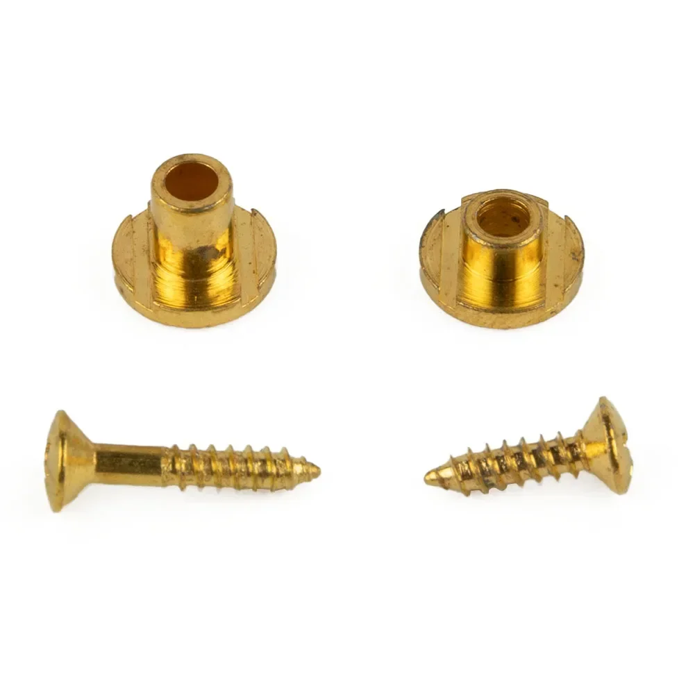 High Quality Brand New 2* String Retainers 1 Pair / 2pcs Approx.10g Gold Metal Musical Instruments & Gear Parts & Accessories