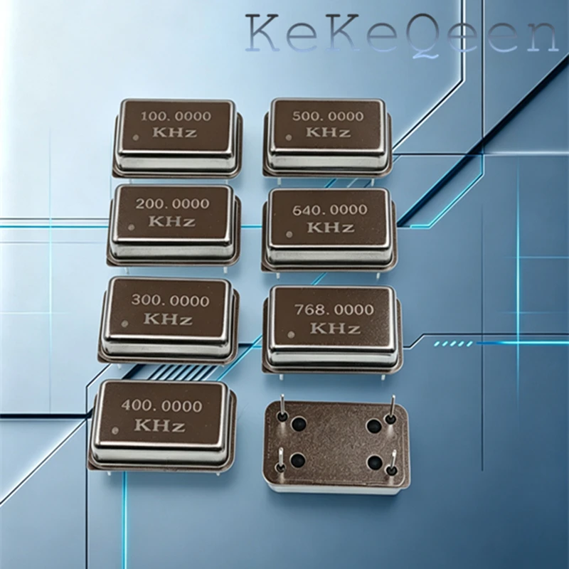 100KHZ 200KHZ 250KHZ 300KHZ 400KHZ 500KHZ 600KHZ 614.4KHZ 640KHZ 768KHZ OSC Full Size 14-DIP XTAL Crystal CMOS Clock Oscillator