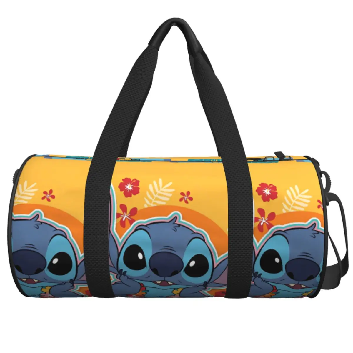 

Stitch Cartoon Sports Bags Cute Travel Training Gym Bag Large Retro Handbags Men's Weekend Fitness Bag