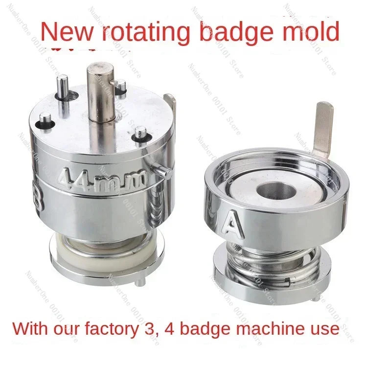 

25-75mm Rotary Badge Press Metal Mold - New Die Set for Custom Pin Making Machine, Replacement Parts