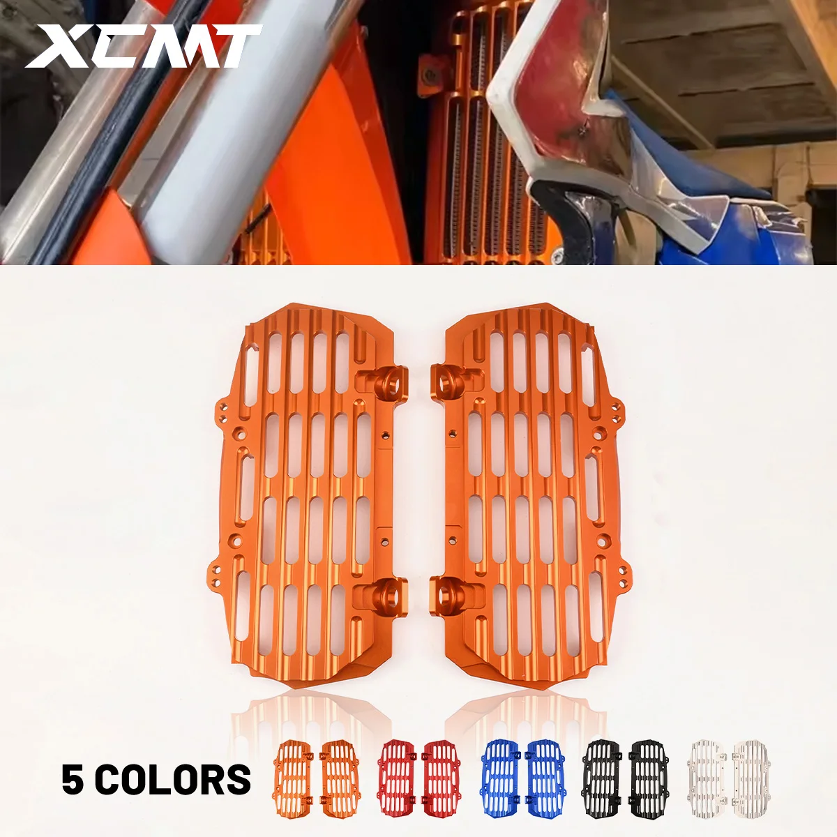 

For KTM EXC XCF XC EXCF XCFW TPI Six Days 125 250 300 350 400 450 500 2017-2023 2024 Radiator Grille Guard Grill Cover Protector