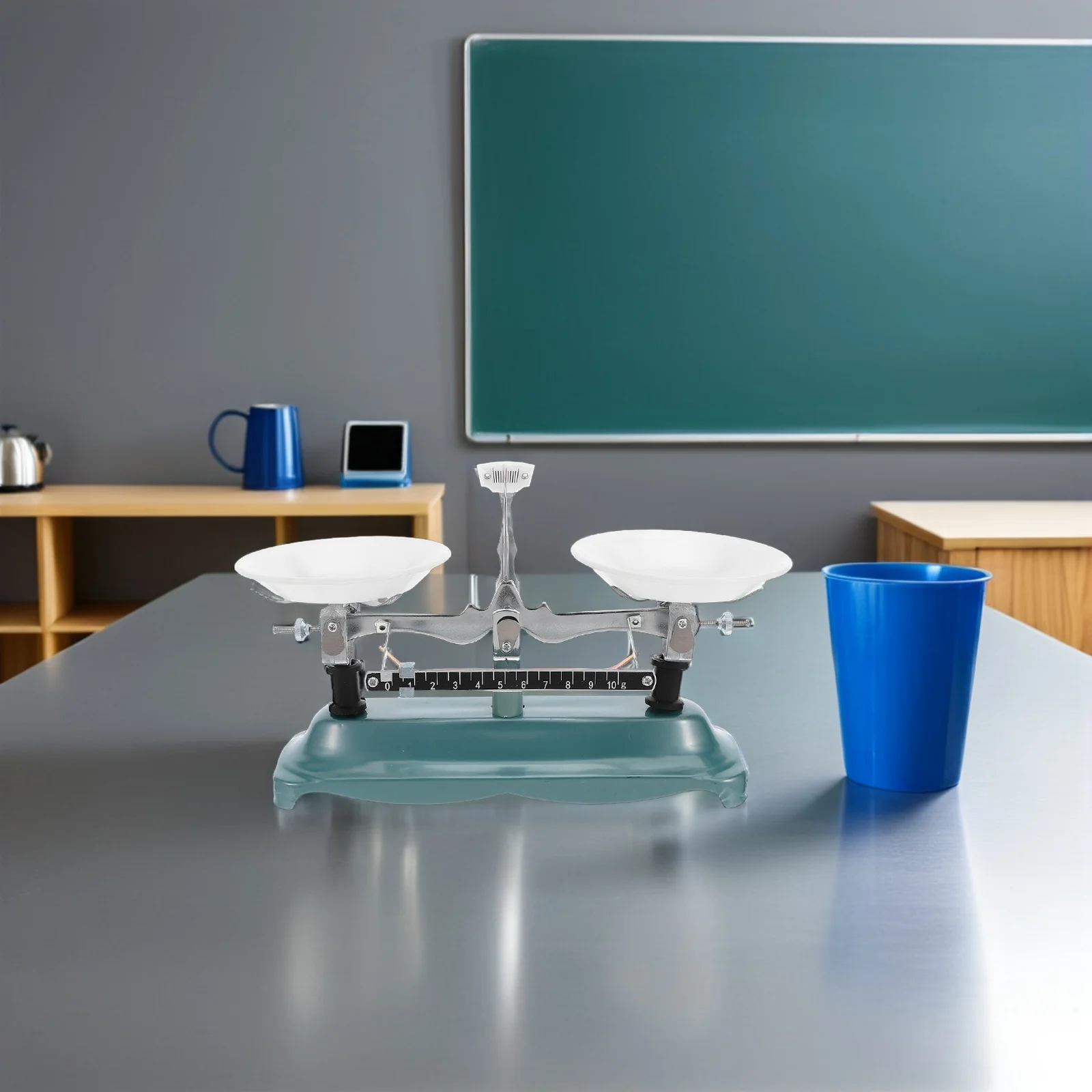 Laboratory Balance Scale 500G 0.5g Mechanical Pan Balance with Calibration Weights for Science Classrooms Research Analysis