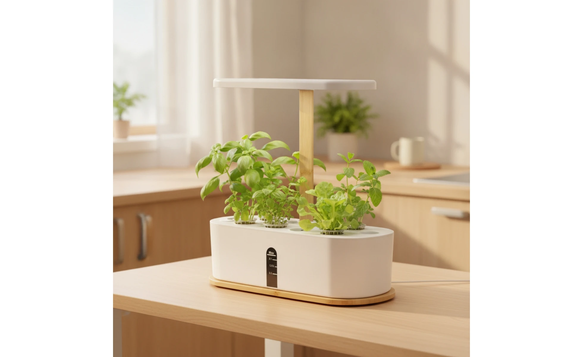 Hydroponic Planter with LED Grow Illumination areaSaving Indoor Hydroponic Garden Indoor Garden with LED Grow Light Fresh Slim