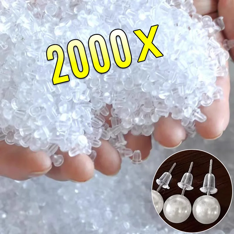 עגיל גומי חדש בחזרה סיליקון עגול אוזניים חסם כובעים עגיל בחזרה פקקים חסומים לעגיל עגיל