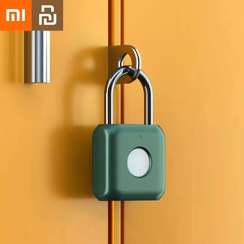 Xiaomi Smart Touch Fingerprint Door Lock Anti Theft Padlock USB Electronic Safety Locks Keyless Travel Case Drawer Household Use