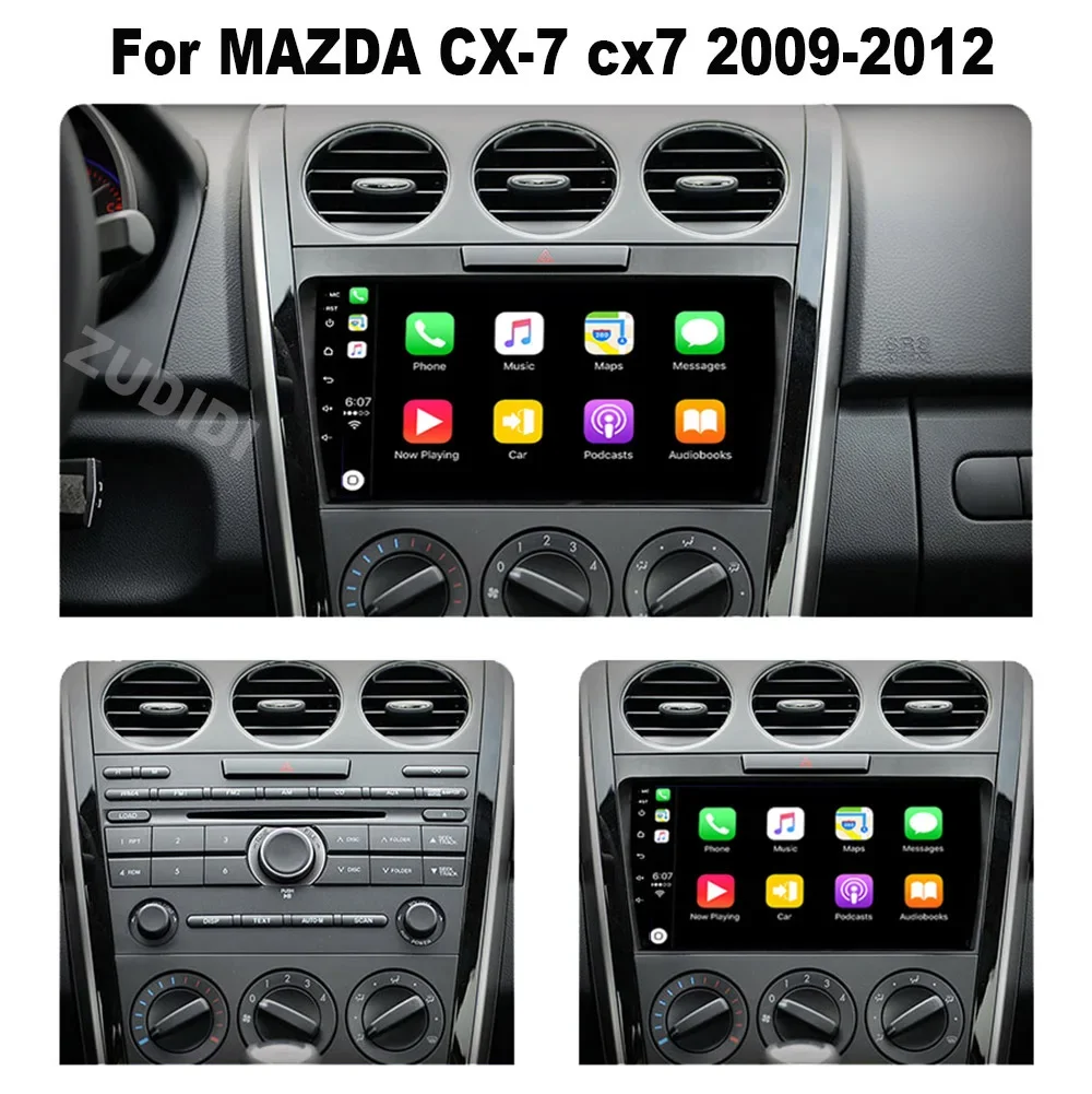 2DIN Auto Radio DSP Android 13 Auto GPS Navigation Radio Multimedia Player Für MAZDA CX-7 cx7 cx7 2007 2008 2009 2010 2011-2014