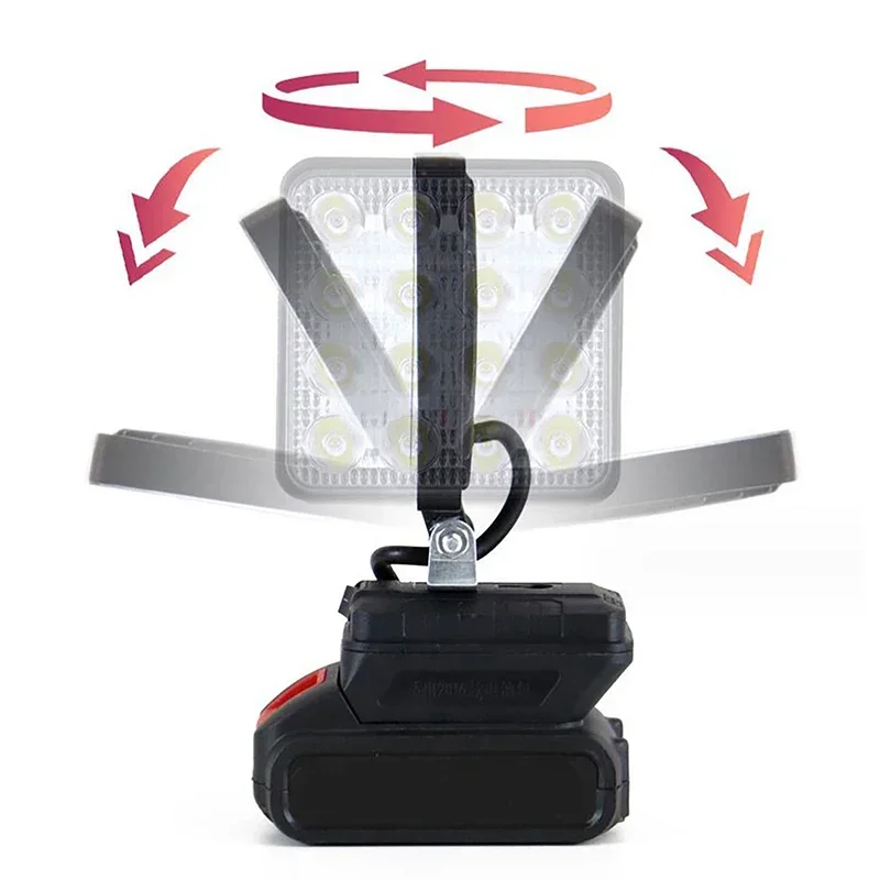 5/8Inch Led Light Portable Spotlights Cordless Outdoor Work Fishing Handheld Emergency Tool Light Fit Makita 18V Battery