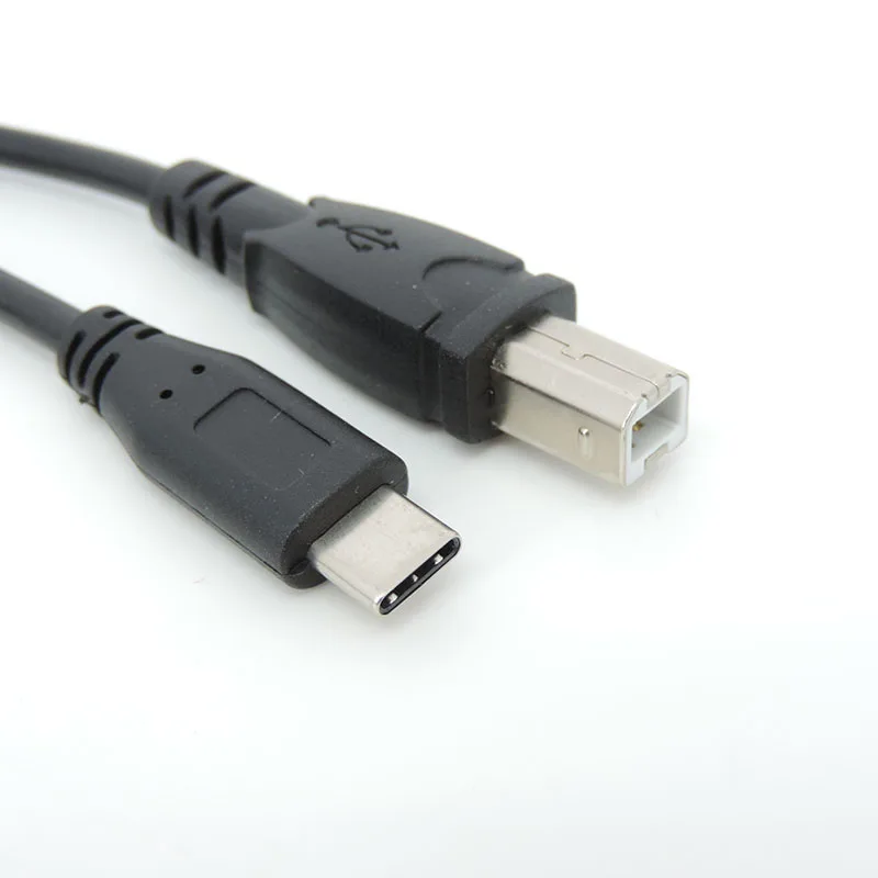 1m USB-C Type-c Male to USB B Type Male Data Cable connector extend Cord for Cell Phone Printer Electronic organ Wholesale