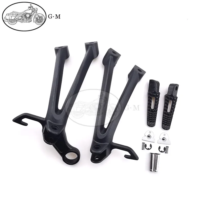 Motorcycle Rear Footrest Foot Pegs Bracket Set For Suzuki GSXR600 GSXR750 GSXR 600 750 K8 K9 2008 2009 2010