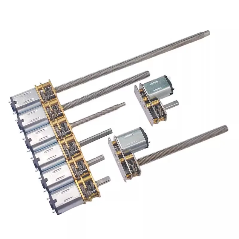 N20 micro DC reduction motor 3V 6V 12V all metal gear low-speed small motor m3 m4 extended screw shaft 55mm 1024-n20 pWM
