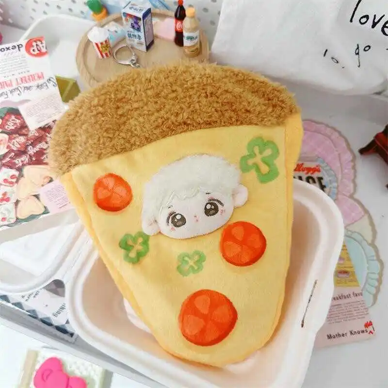 10cm Kawaii Doll Clothes Cartoon Tomato Pizza Coat Hat Keychain Pendant DIY Dress Up Idol Doll Clothes Hat Accessory Bag Decor