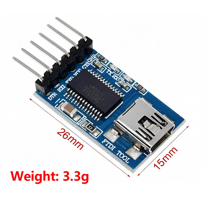 FT232RL FTDI USB to TTL Serial Adapter Module MWC Debugger USB Type-B Port For Arduino Raspberry Pi Download Debug