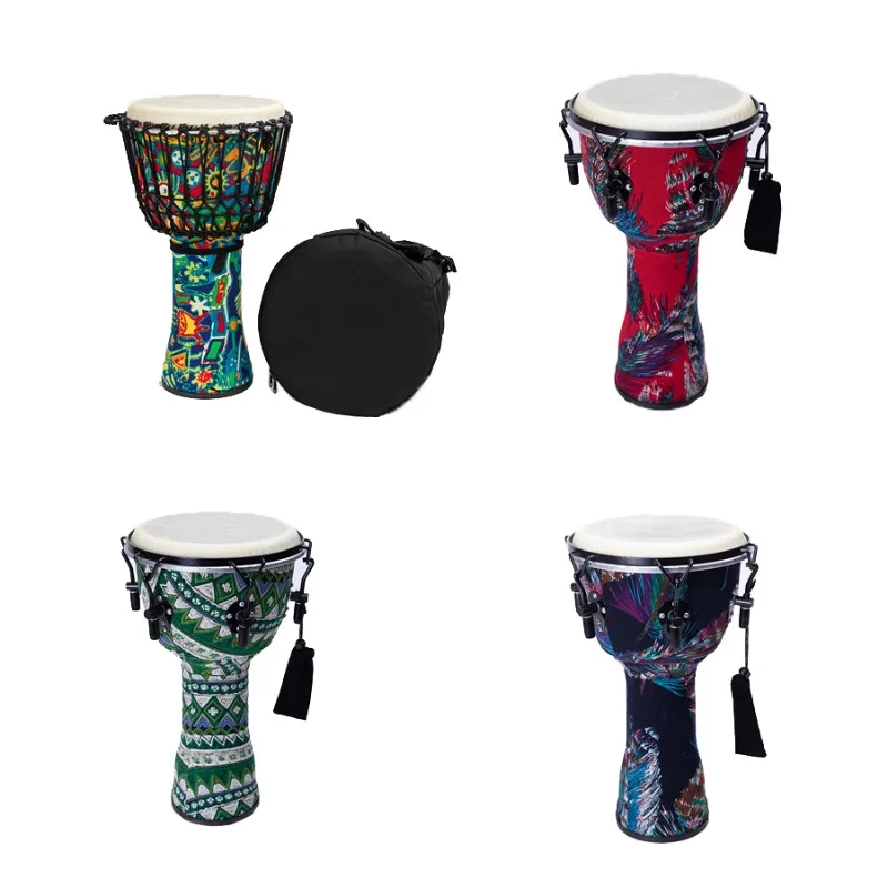 Kids Flexible ABS Exquisite Patterns 12 Size Round African Drum