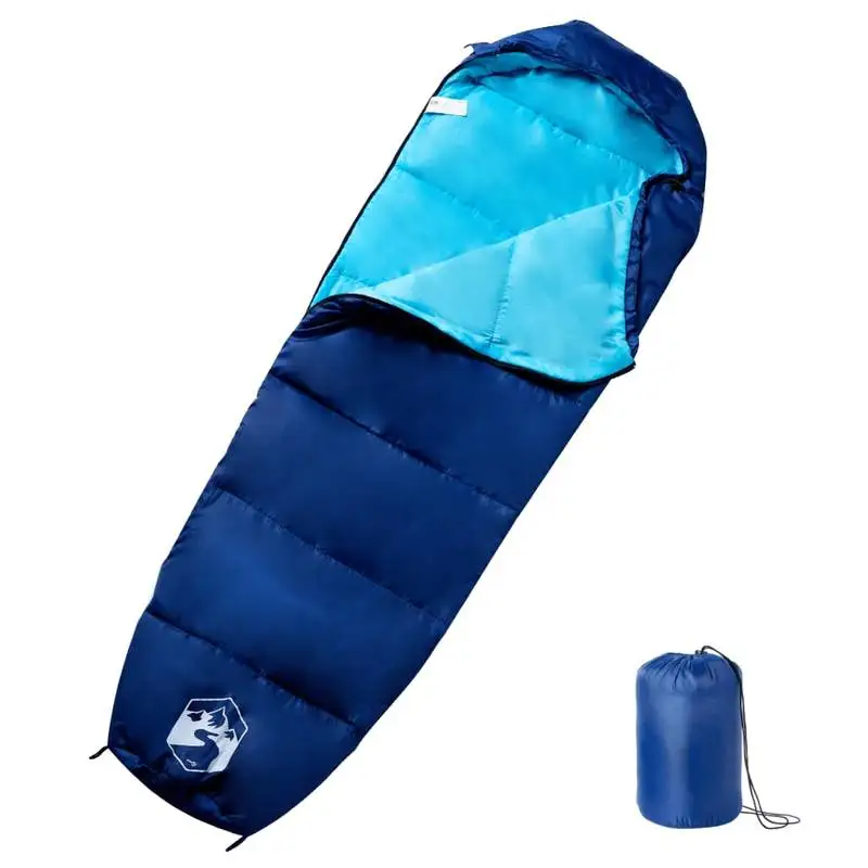 Sac de couchage pour adulte, 3 saisons, compact et pliable, chaud et isolé, idéal pour le camping, la randonnée, les voyages en tente, la montagne, les sorties nocturnes en plein air.