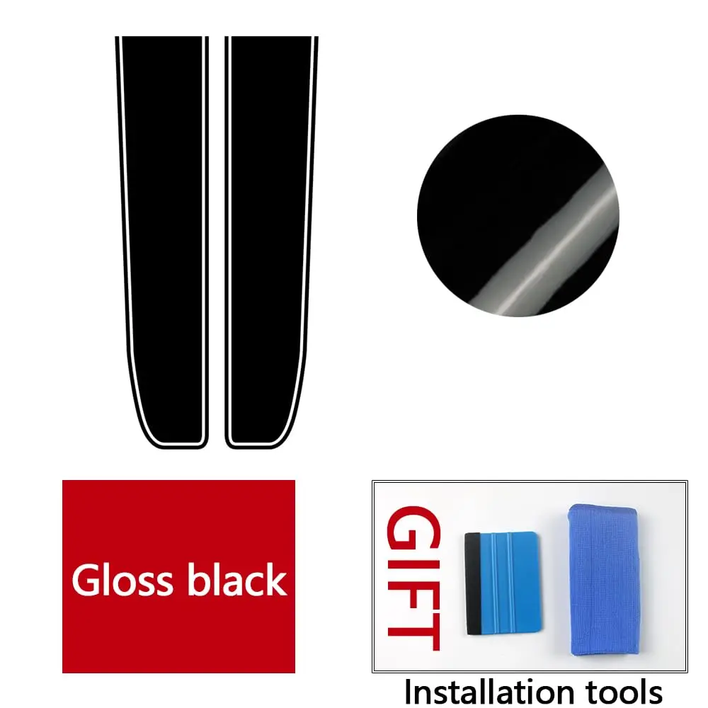 2pcs Car Hood Bonnet Racing Stripes Vinyl Decal Stickers Compatible with Subaru Forester SJ SK 2014-2025