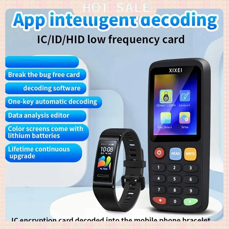 

24-Hour Delivery 2X XIXEI X7 RFID Smart Chip Reader IC ID Token Clone Copier 125Khz Badge Writer 13.56Mhz Tag Duplicator NFC Key