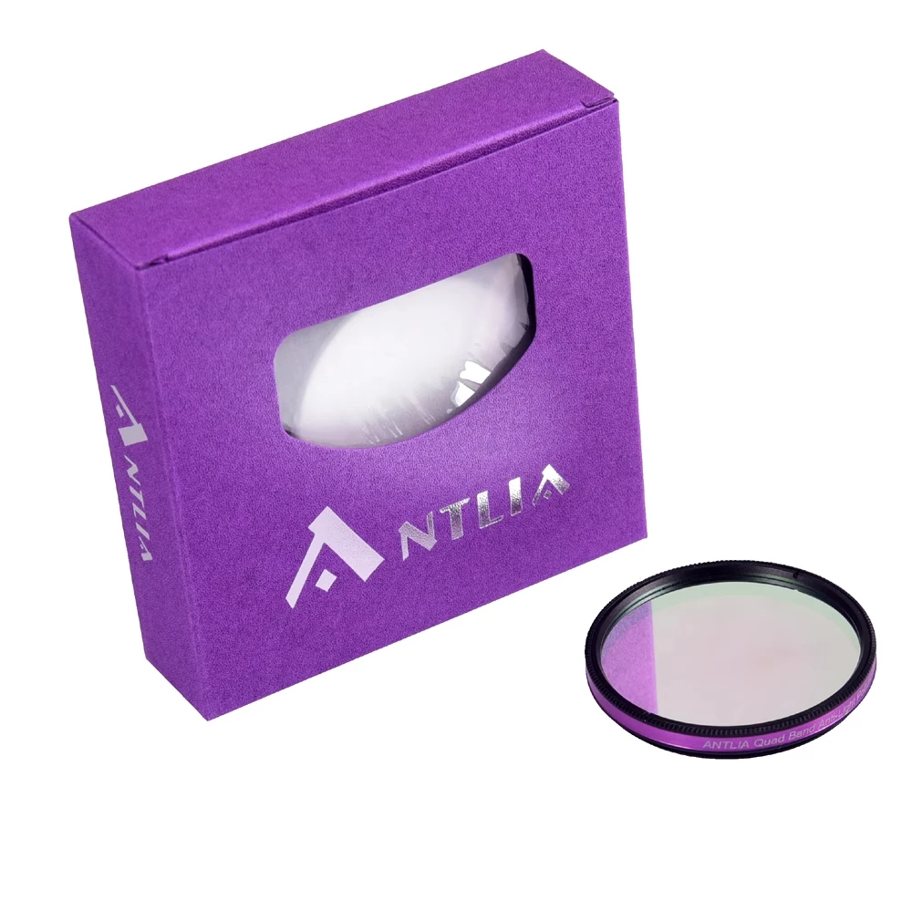 

ANTLIA four-channel astronomical filter is strong against light damage. It is suitable for color cameras and supports F2 fast mi