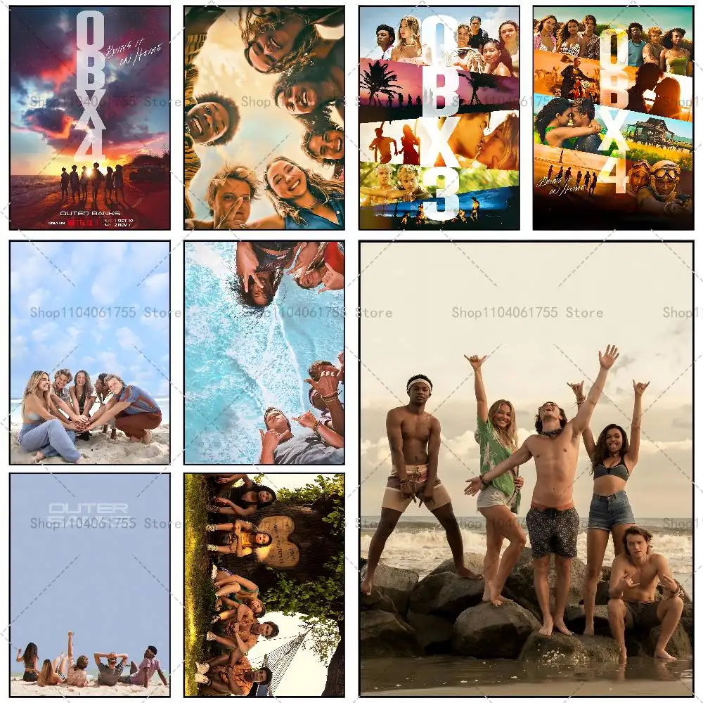 Vintage O-Outer B-Banks TV Series Poster Self-adhesive Art Waterproof Paper Sticker Coffee House Bar Room Wall Decor