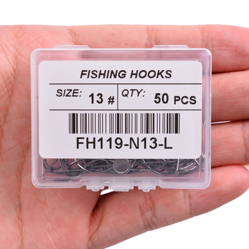 50pc/ box Fish Platter Fishing Hook Maruseigo Fishhook Durable Pesca Jig Head Fishing Hooks Flat head Carp Fishing Tackle