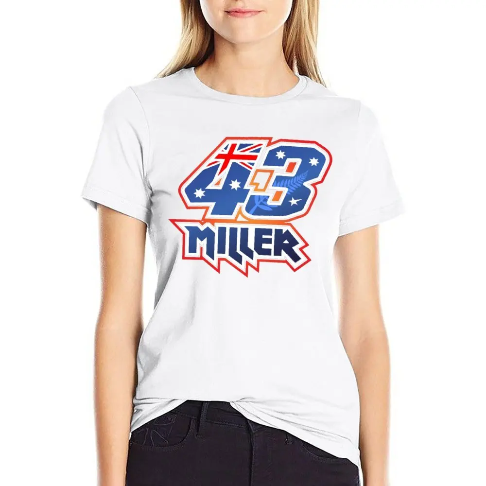 Jack Miller Number 43(2) Classic Round Neck T-shirt Campaign T-shirts Novelty Funny Geek Leisure