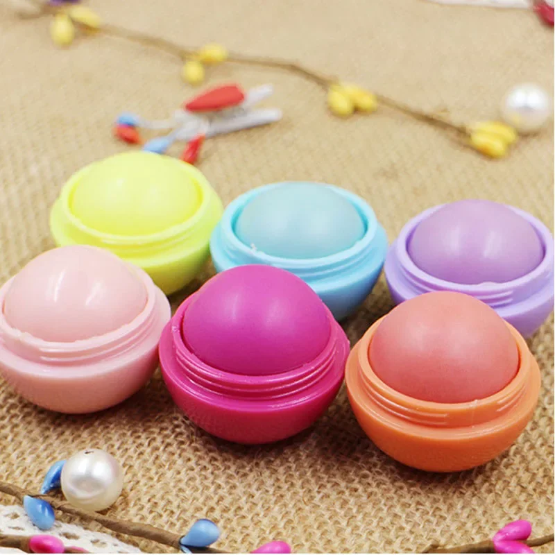 Heallor 6 Colors Fruit Ball Lip Balm Jelly Hydrating Winter Moisturizing Nutritious Peel Off Lips Dead Skin Makeup Lipgloss Base