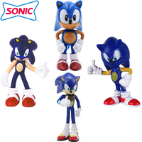 5-7cm Set Sonic Figures Doll Toy Tails Werehog Cute Cool Cartoon PVC Doll Toys Model Figures Desk Decoration Kid Birthday Gift