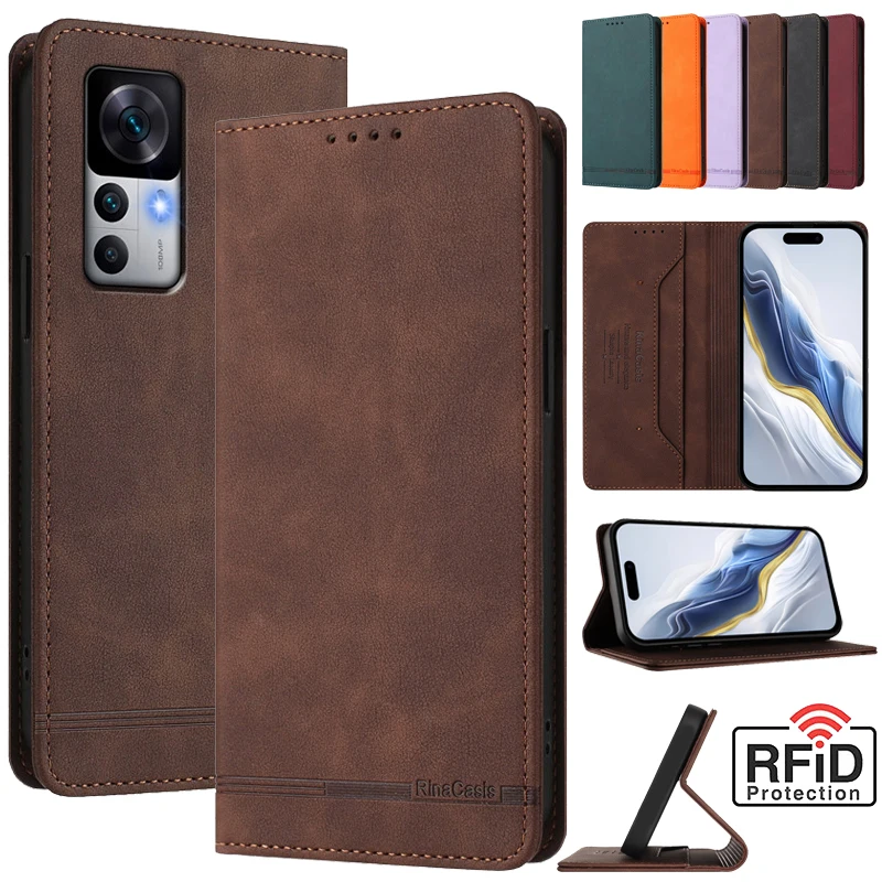 Leather Retro Anti-theft Wallet Flip Case For Xiaomi 12t 11t 12 11 10T 10 9 Lite 12X 12S Pro A1 A2 A3 5X 6X 5G NE Phone Cover