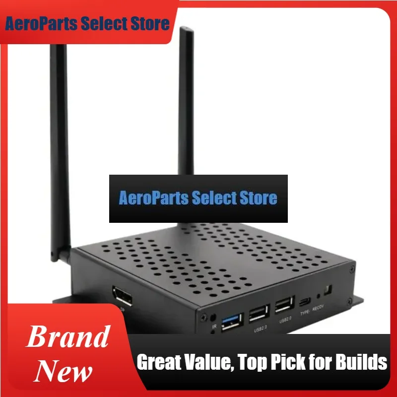 AeroPartsMekotronics R58 Mini PC With Aluminum Enclosure Powered By Rockchip RK3588 For High Performance Edge Computing Tasks