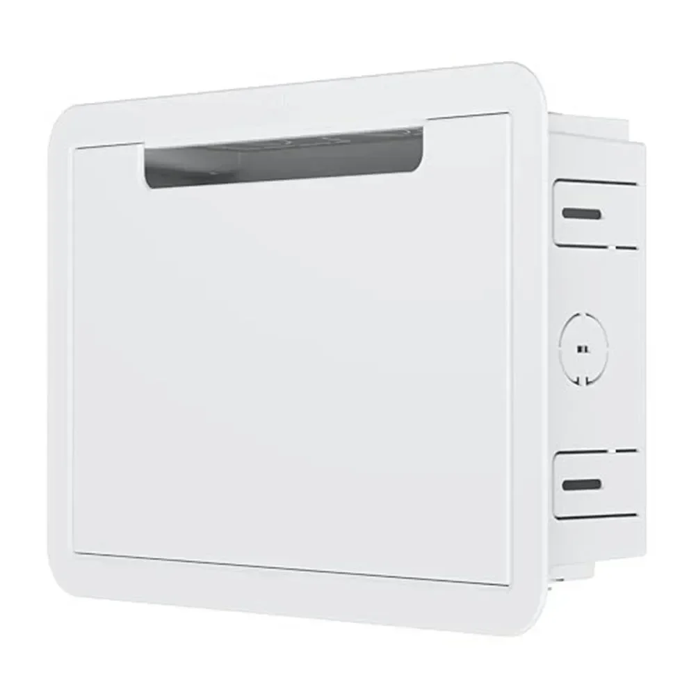 

9 Inch Recessed TV Media Box for Streamlined Entertainment Setup with Outlet and Network Enclosure for Fire TV