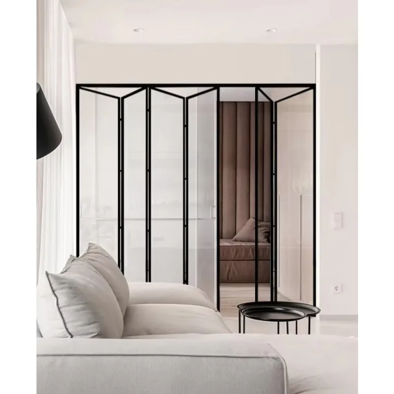 Exterior Aluminum Alloy Villa Bi-Folding Glass Doors With Finished Surface / Accordion Sliding Patio Folding Doors