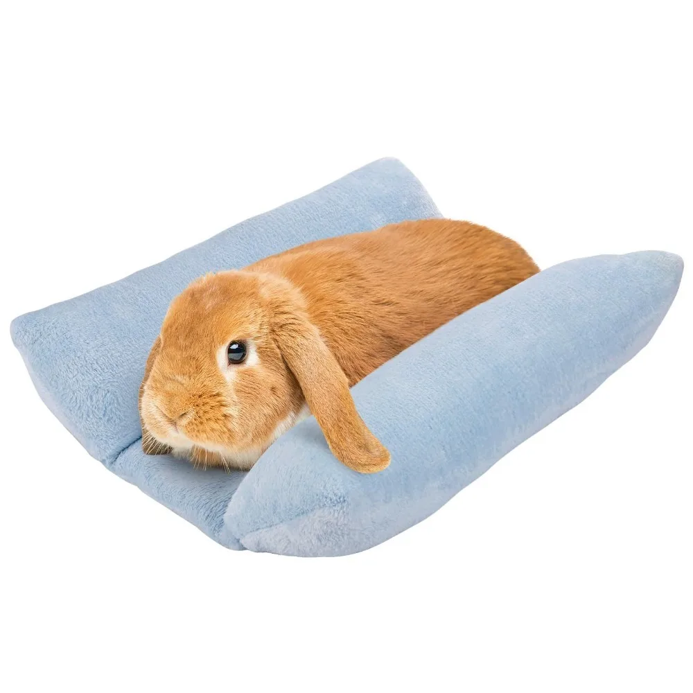Soft Thickened Rabbit Bed Mat Washable with Cotton Lounger Pillows Rabbit Cushion Double-Sided Cuddle Cushion Mat Small Pet