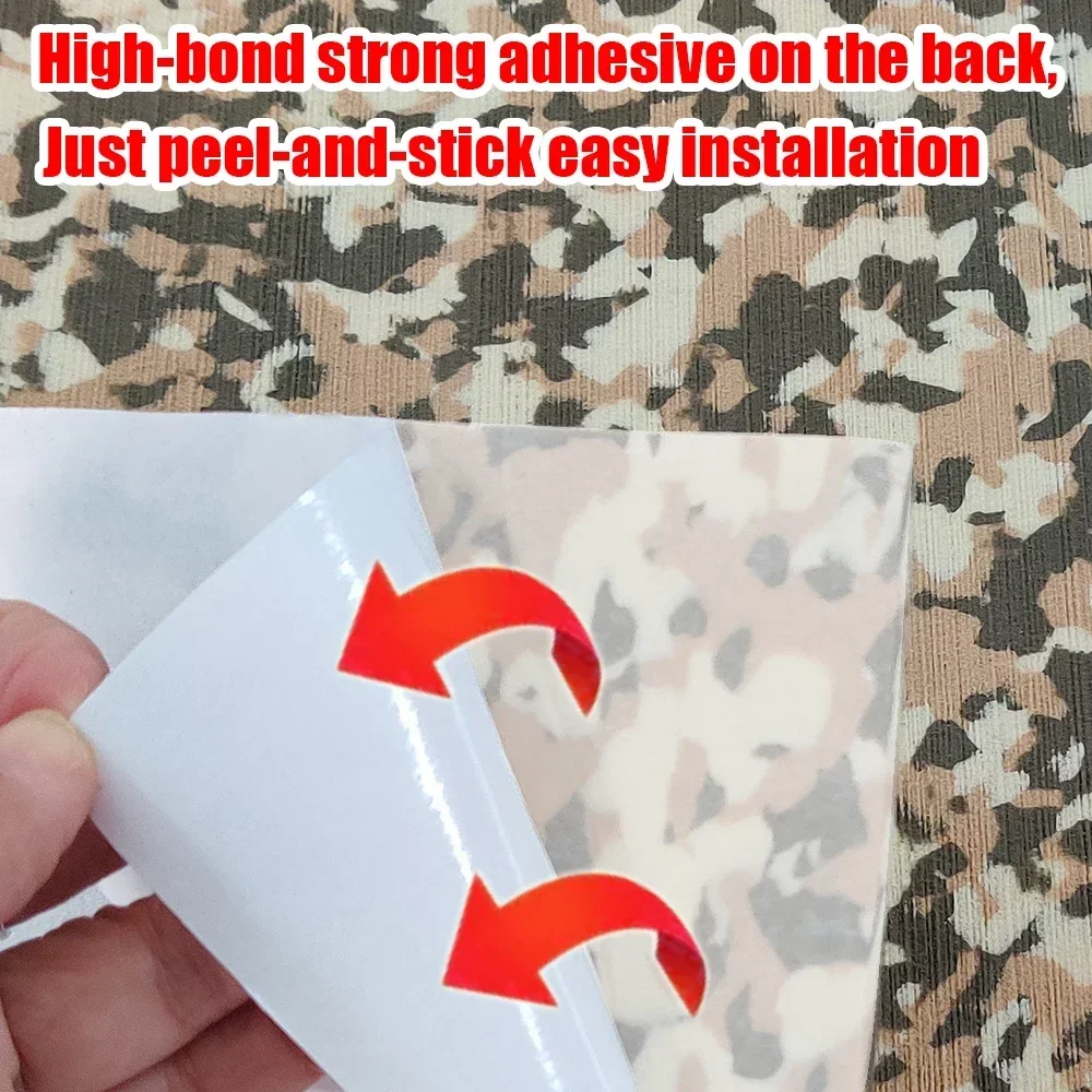 450x2400x5mm EVA Foam Decking Sheet Non-Skid Self Adhesive Marine Boat Deck Mat Yacht Flooring Army/Desert/Snow/Ocean Camo Pad